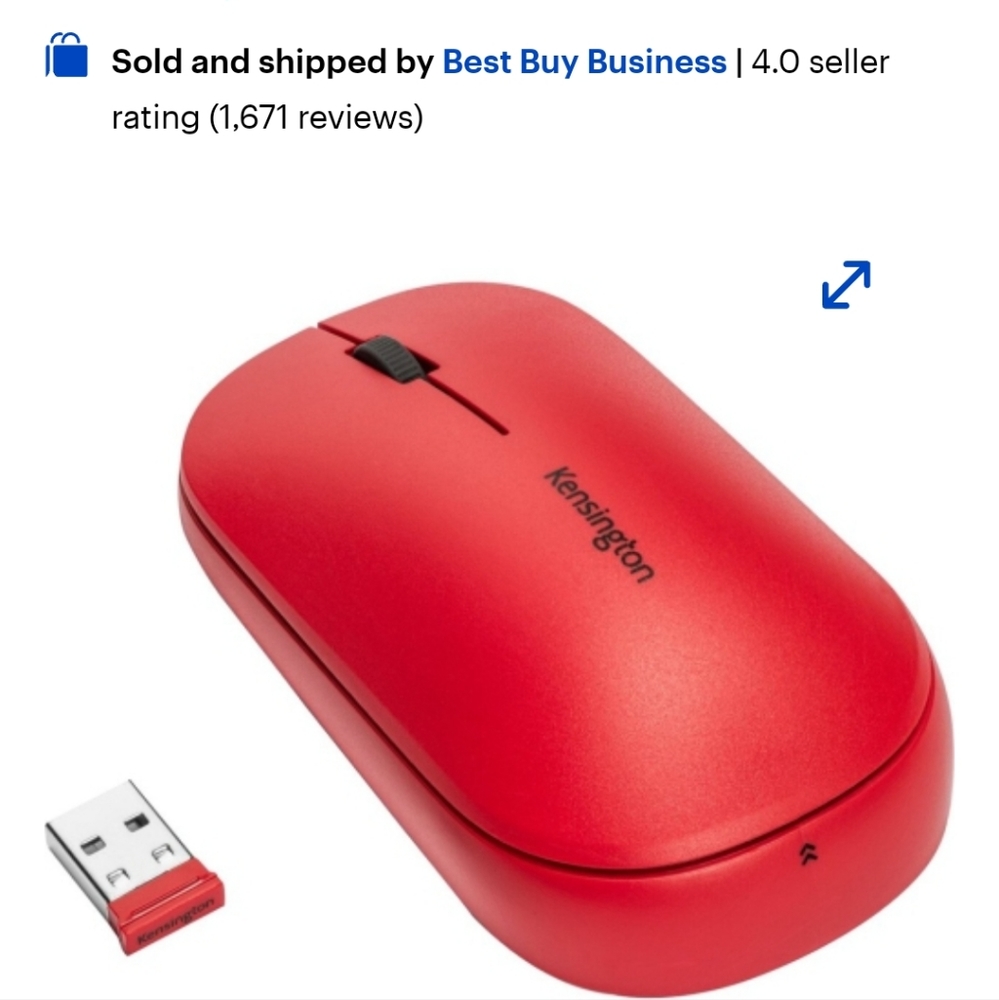 Wireless Bluetooth Mouse Red